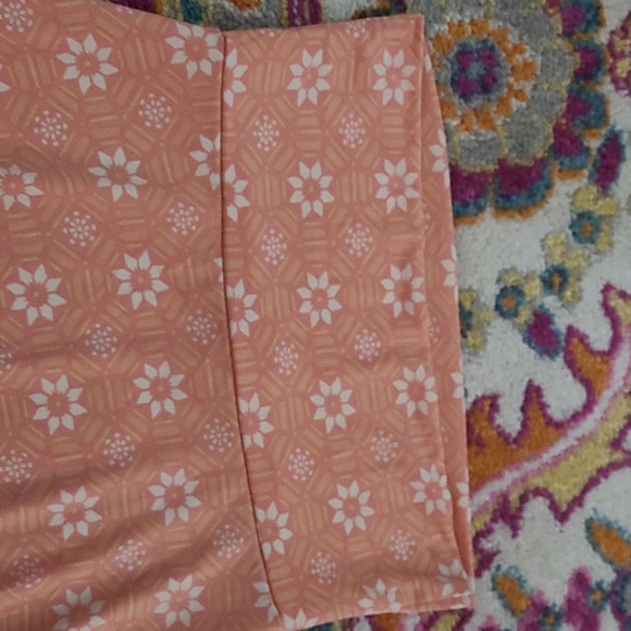 LulaRoe Orange Floral Skirt - Picture 2 of 6